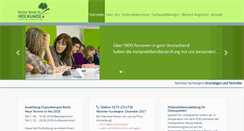 Desktop Screenshot of heilpraktikerintensivausbildungen.de