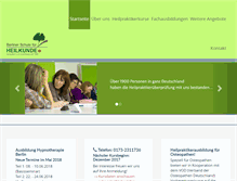 Tablet Screenshot of heilpraktikerintensivausbildungen.de